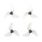 Gemfan 1219S 3-Blade Props (1.0mm Shaft )4pcs-Clear Grey