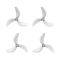 GF 2218 3-Blade Props-4pcs|Clear Grey